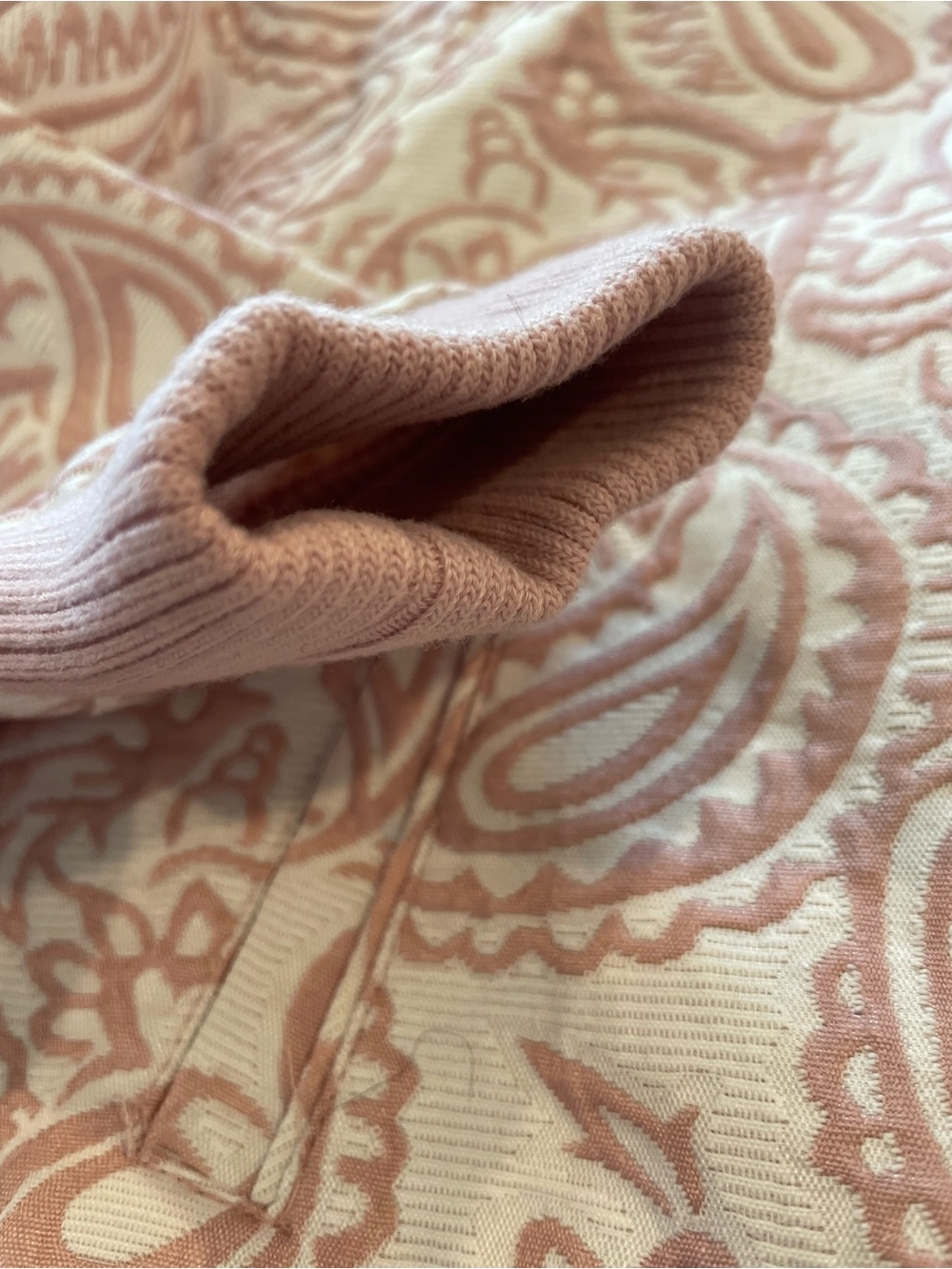 Victoria Beckham Blush-Pink Paisley Girls Bomber Jacket - Picture 11 of 14
